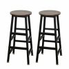 Home And Lifestyle Viviendo Tables | Viviendo 2 Piece Set 70Cm Stool Bar Table Stools Industrial Style Steel And Wood