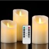 Home And Lifestyle VIKUS Candles & Diffusers | Flameless Candles Battery Operated Pillar Real Wax Led Candle Sets Remote Control 24H Timer, Pack 3 Warm White