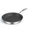 Home And Lifestyle Soga Cookware | Soga Stainless Steel Fry Pan 36Cm Frying Pan Induction Frypan Non Stick Interior