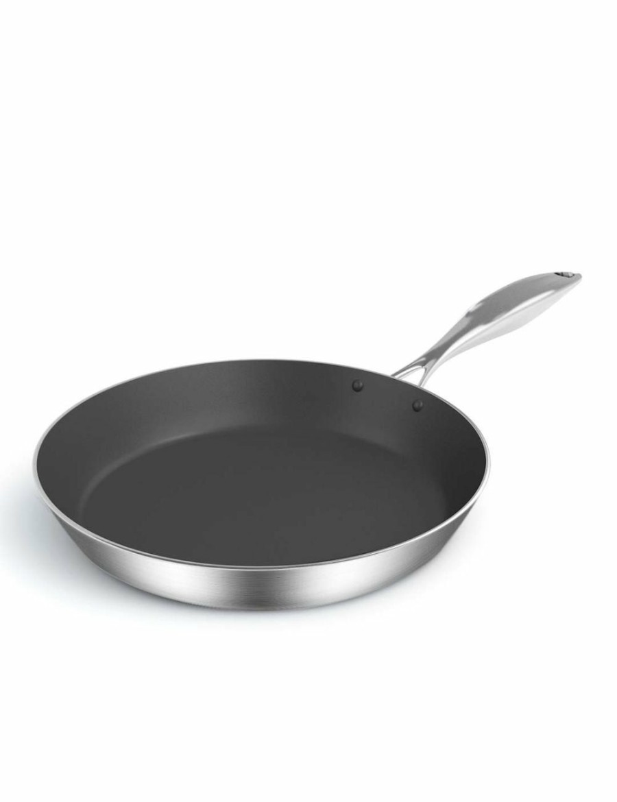 Home And Lifestyle Soga Cookware | Soga Stainless Steel Fry Pan 36Cm Frying Pan Induction Frypan Non Stick Interior