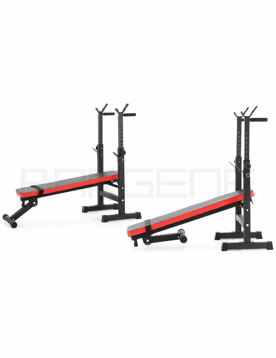 Sport & Fitness Bargene Weight Benches | Bargene Adjustable Weight Bench Fitness Home Multi Gym Flat Press Incline Squat Rack