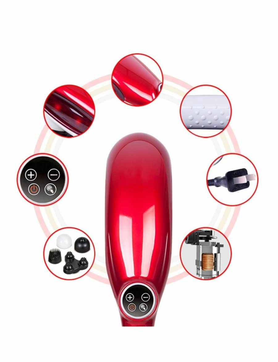 Beauty Soga | Soga Portable Handheld Massager With 6 Heads