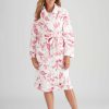 Women Millers Robes | Millers Printed Coral Fleecy Robe