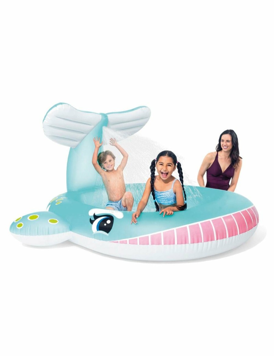 Outdoors INTEX | Intex 2.01M X 1.96M Whale Spray Pool