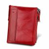 Home And Lifestyle ICB Accessories | Mens Rfid Wallet With Zipper And Credit Card Slots - Red Red