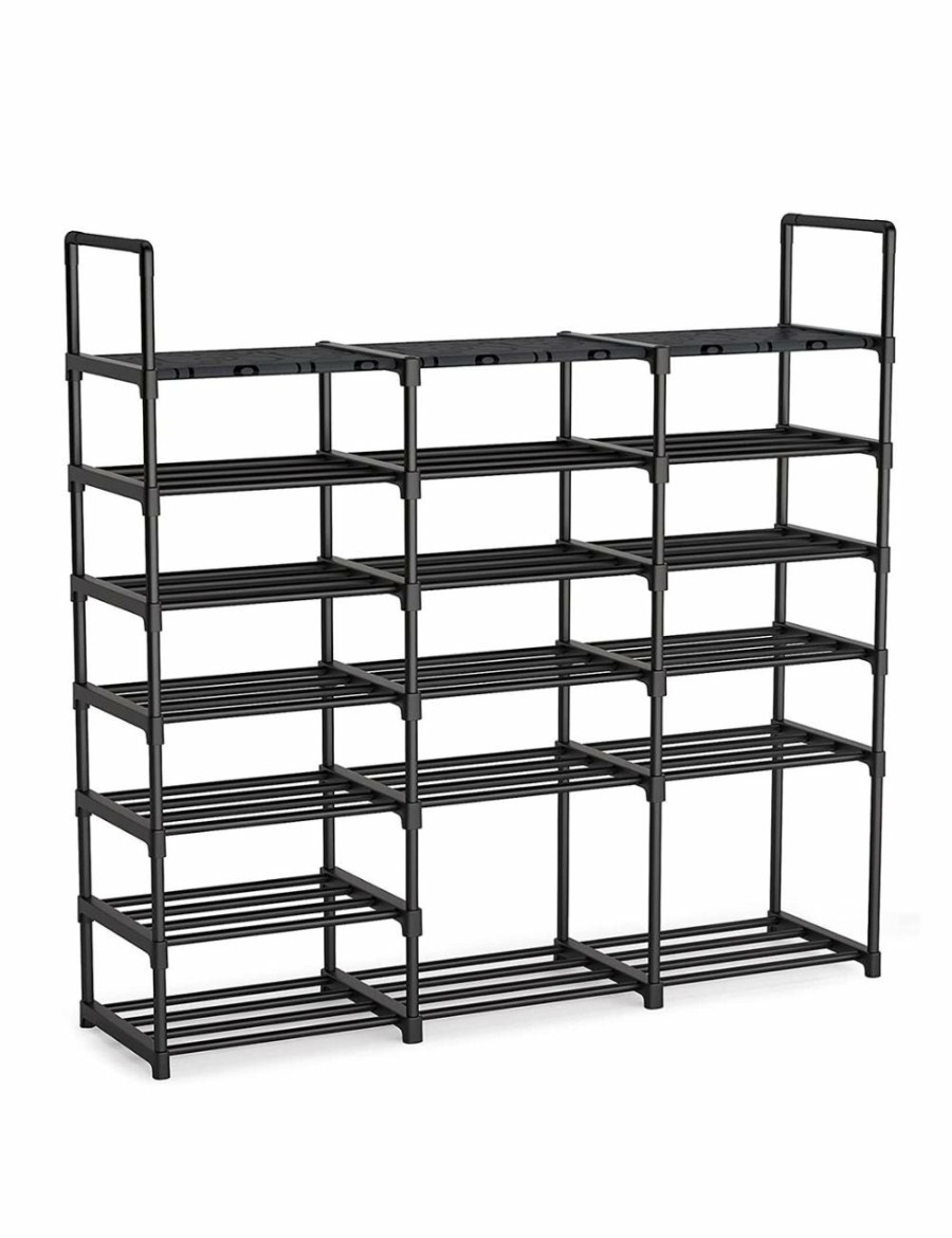 Home And Lifestyle Soga Bedroom Storage | Soga 19-Shelf Tier Shoe Storage Shelf Space-Saving Caddy Rack Organiser With Handle