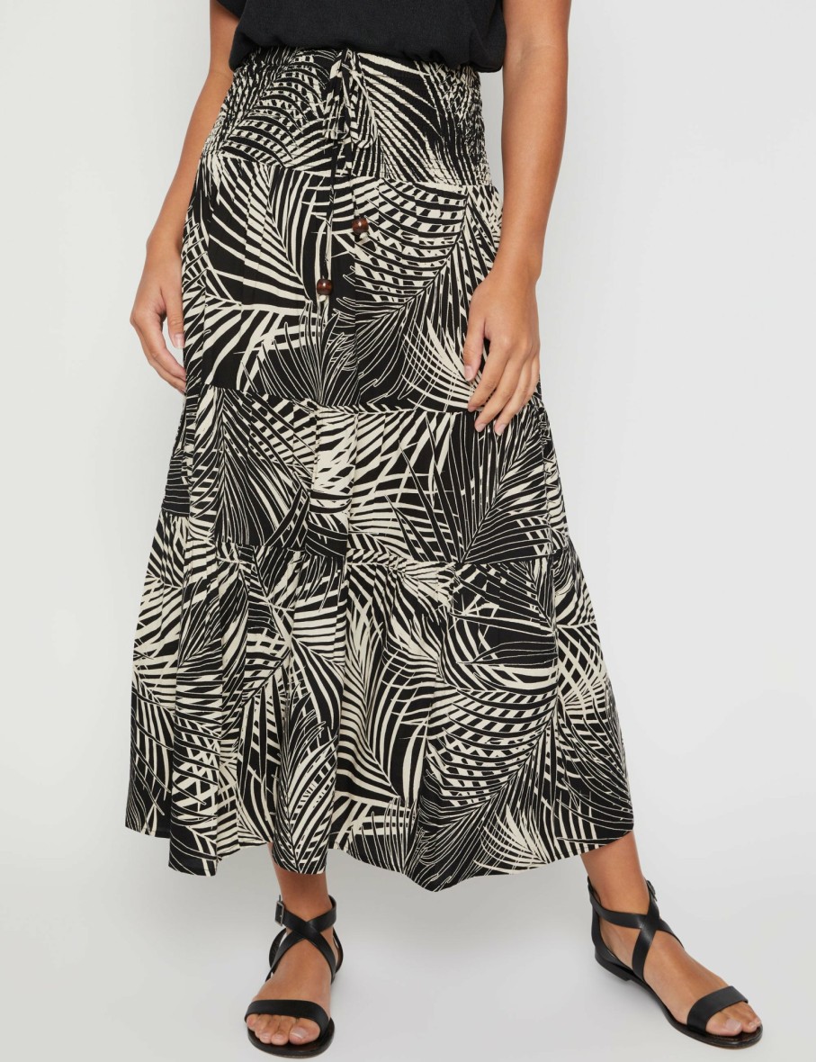 Women Millers Skirts | Millers Tiered Maxi Rayon Skirt