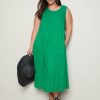 Women Autograph Sleeveless Dresses | Autograph Sleeveless Tiered Midi Summer Dress