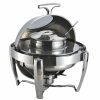 Home And Lifestyle Soga Serveware | Soga 6.5L Stainless Steel Round Soup Tureen Bowl Station Roll Top Buffet Chafing Dish Catering Chafer Food Warmer Server