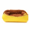 Home And Lifestyle Soga Pet Beds | Soga 2X Yellow Dual-Purpose Cushion Nest Cat Dog Bed Warm Plush Kennel Mat Pet Home Travel Essentials