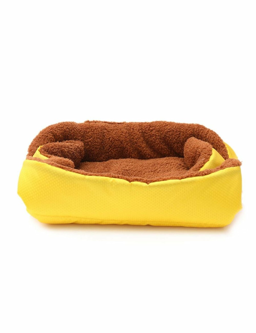 Home And Lifestyle Soga Pet Beds | Soga 2X Yellow Dual-Purpose Cushion Nest Cat Dog Bed Warm Plush Kennel Mat Pet Home Travel Essentials