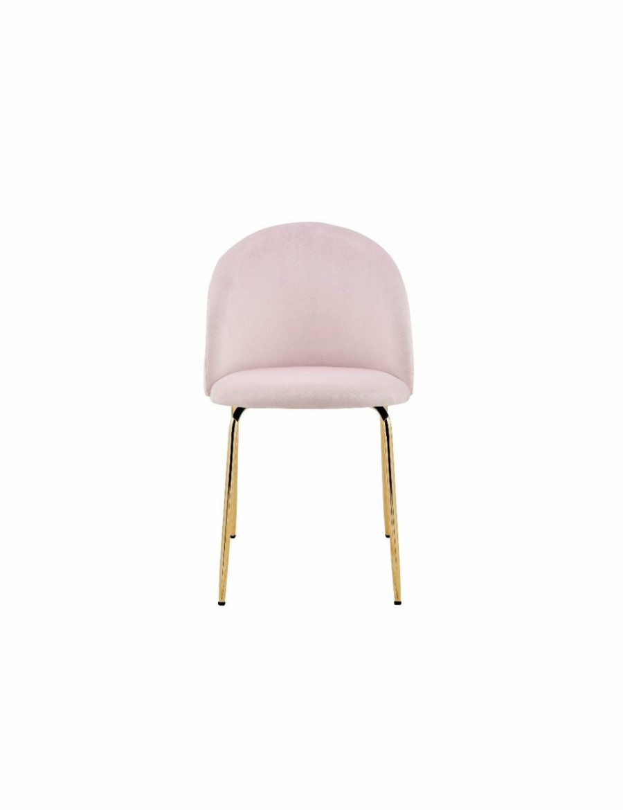 Home And Lifestyle NNEKGE Chairs | Nnekge Subiaco Set Of 2 Velvet Dining Chairs (Blush)