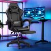 Home And Lifestyle Oikiture Office Chairs | Oikiture Gaming Chair Massage Racing Recliner Office Pu Leather With Footrest