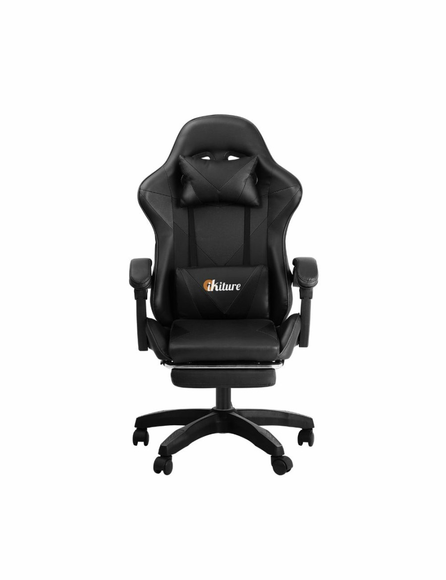 Home And Lifestyle Oikiture Office Chairs | Oikiture Gaming Chair Massage Racing Recliner Office Pu Leather With Footrest