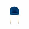 Home And Lifestyle NNEKGE Chairs | Nnekge Subiaco Set Of 2 Velvet Dining Chairs (Navy)