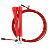 Sport & Fitness HOD Health & Home Aerobic | 3 Metre Adjustable Steel Skipping Ropes Jump Cardio Exercise Fitness Gym Crossfit - Red