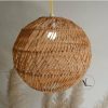 Home And Lifestyle HOD Health & Home Ceiling Lights | Round Rattan Pendant Light - One Size