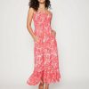 Women Millers Midi Dresses | Millers Knee Length Printed Rayon Dress With Bust Shirring