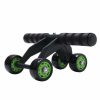 Sport & Fitness HOD Health & Home Equipment | 4 Wheel Ab Roller Abdominal Power Wheel Home Gym Fitness Exercise Equipment- Green