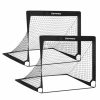 Sport & Fitness SONGMICS Soccer | Songmics Set Of 2 Portable Soccer Net 120Cm Black