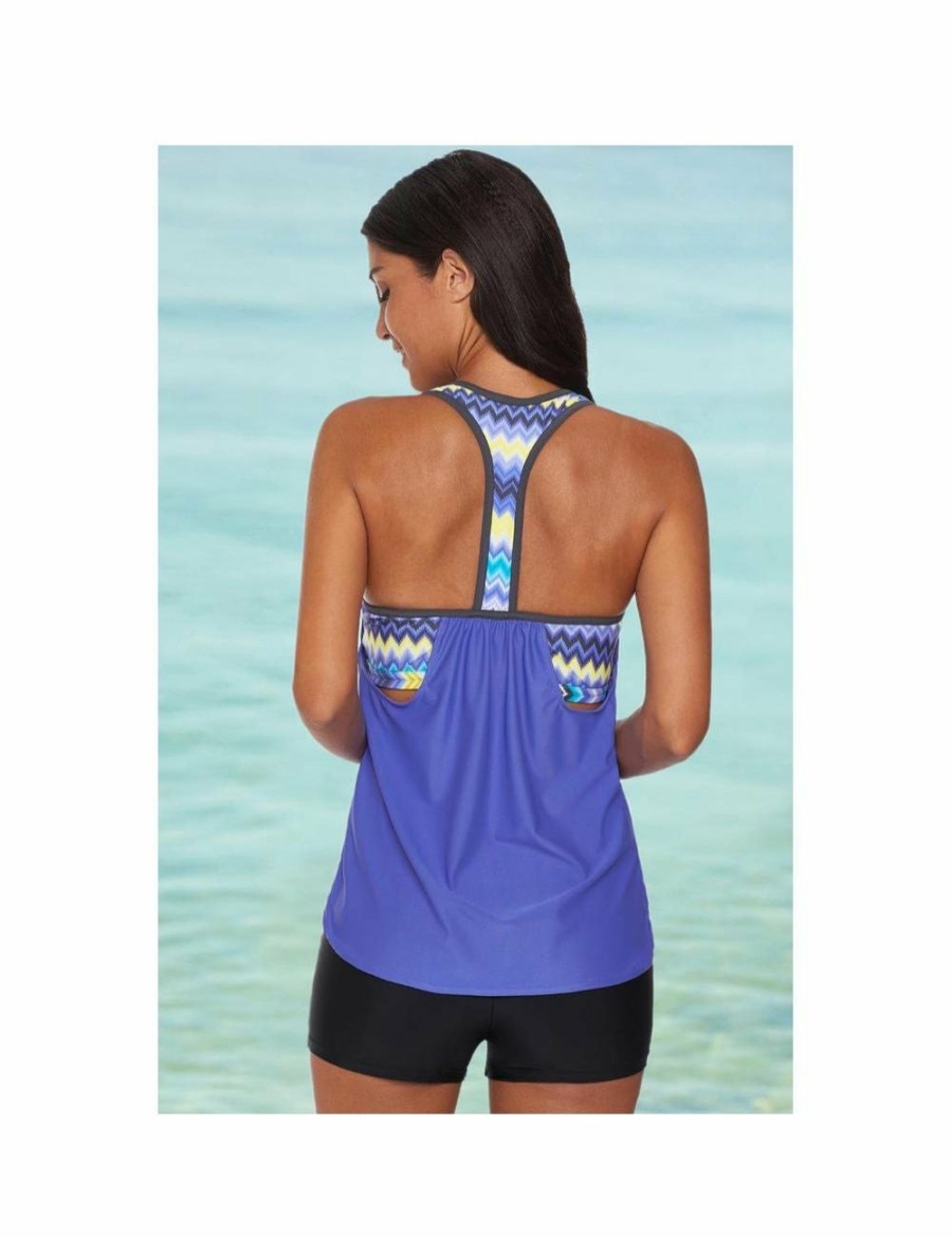 Women Azura Exchange Tankini | Azura Exchange Print Insert Racerback Tankini Set