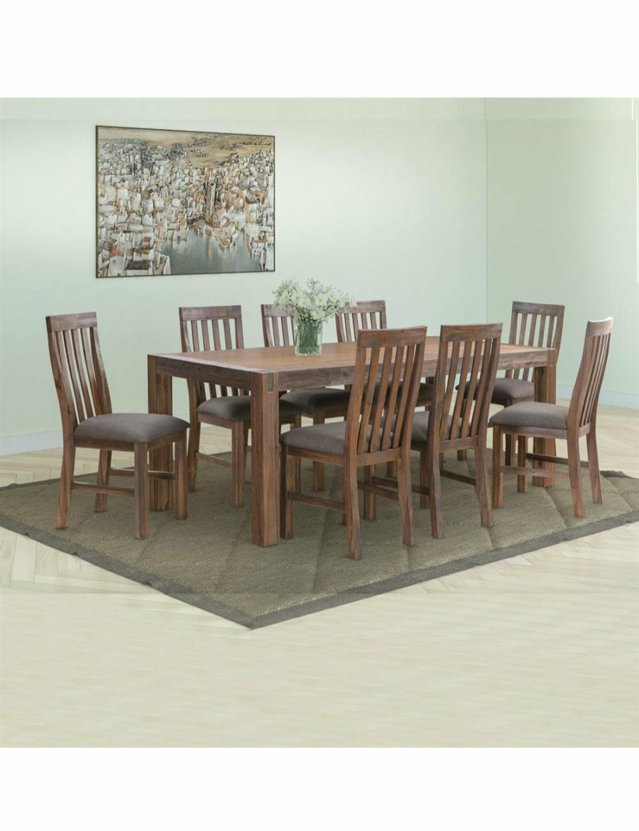 Home And Lifestyle Melbournians Furniture Dining Sets | 9 Pieces Dining Set Chocolate Colour