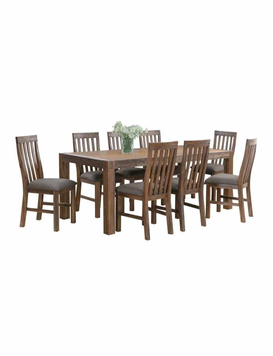 Home And Lifestyle Melbournians Furniture Dining Sets | 9 Pieces Dining Set Chocolate Colour