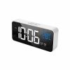 Home And Lifestyle TODO Clocks | Todo Led Digital Alarm Clock Temperature Music Alarm Usb Rechargeable - Black