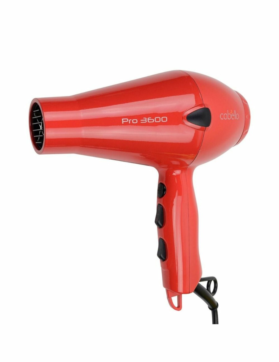 Beauty Cabello Hair Tools | Cabello Professional Hair Dryer Pro 3600 Red