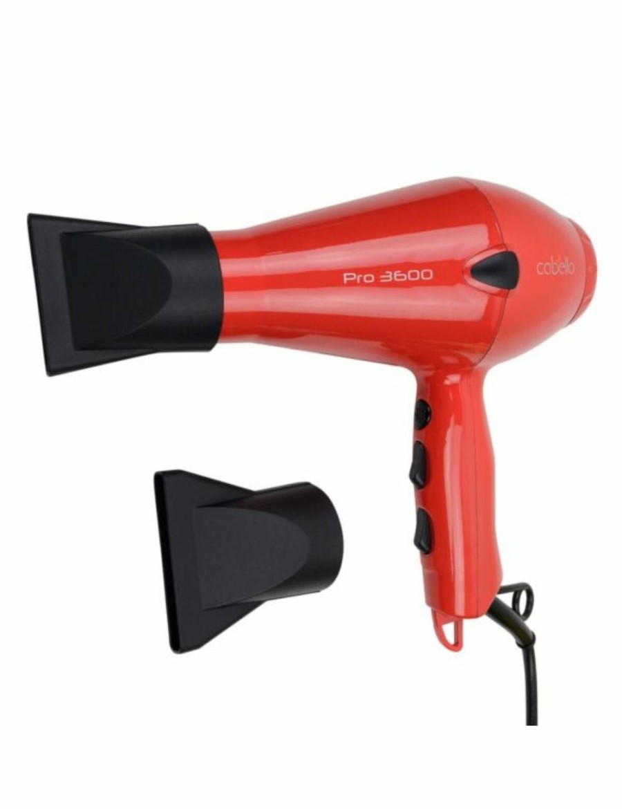 Beauty Cabello Hair Tools | Cabello Professional Hair Dryer Pro 3600 Red