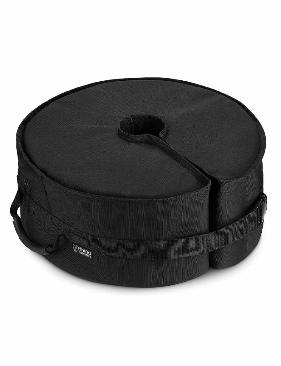 Outdoors RHINO | Rhino Basemate Round Outdoor/Patio Offset Cantilever Umbrella Base 18" Black