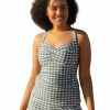 Women LaSculpte Tankini | Gingham Tankini Top Denim - 14