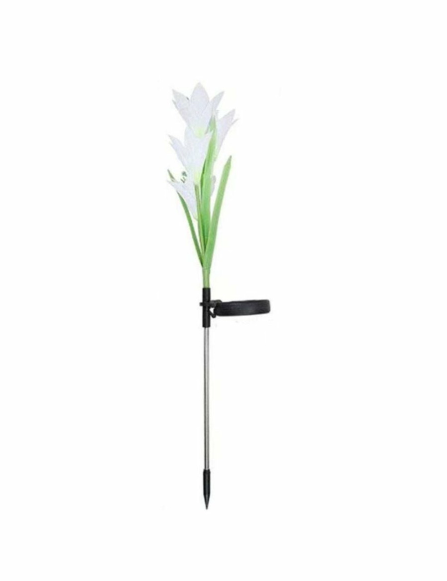 Outdoors ICB | Solar Lily Flower Garden Lights - White