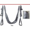 Sport & Fitness HOD Health & Home Equipment | Anti-Gravity Aerial Yoga Hammock Hanging Belt Swing Trapeze Home Gym Fitness Exercises - Grey