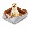 Home And Lifestyle Soga Pet Beds | Soga Silver Dual-Purpose Cushion Nest Cat Dog Bed Warm Plush Kennel Mat Pet Home Travel Essentials