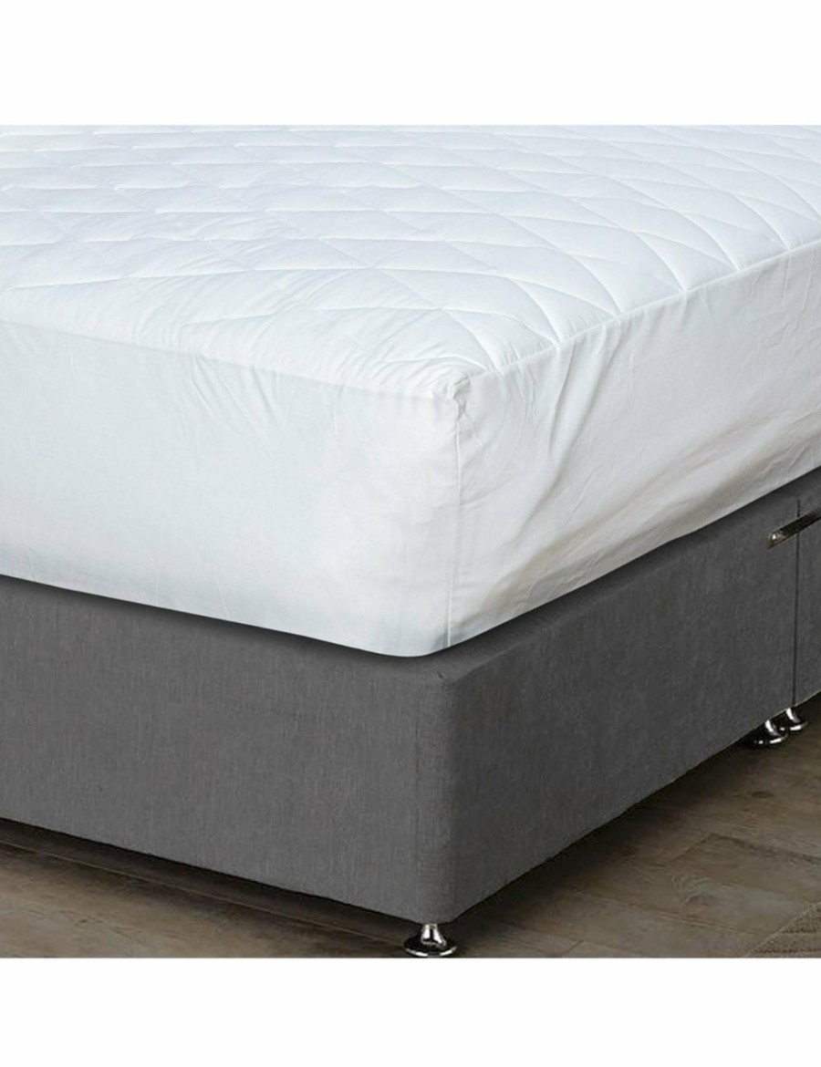 Home And Lifestyle Bedding N Bath Mattress Protectors & Underlays | Bedding N Bath 100% Waterproof Poly Cotton Quilted Mattress Protector - White (King, Queen, Double, Kingsingle, Single)