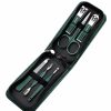 Beauty TODO | 6 Pcs Professional Manicure Set Nail Clipper Set Nail File Scissors Personal Care Tool Case