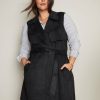 Women Autograph Coats | Autograph Woven Suedette Trench Coat