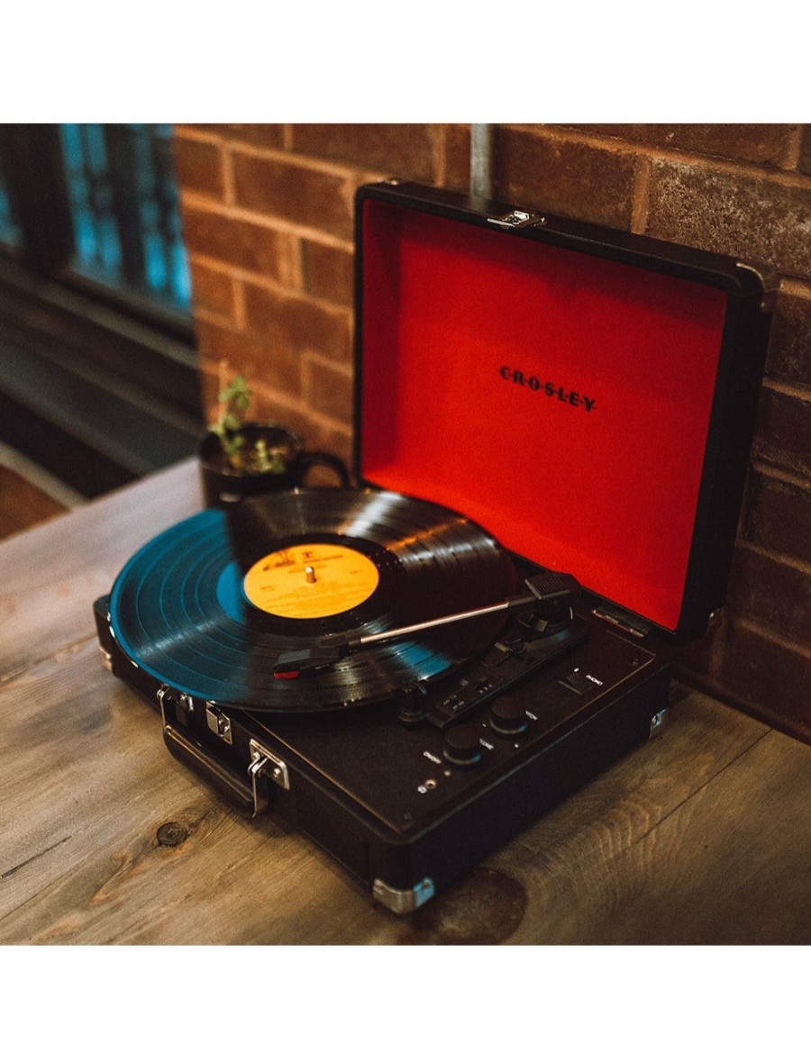 Home And Lifestyle CROSLEY Turntables | Crosley Crosley Cruiser Black - Bluetooth Portable Turntable