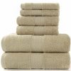 Home And Lifestyle HOD Health & Home Face Washers | 6 Piece Towel Sets Bath Towel Face Towel Hand Towel Ver 3