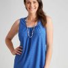 Women Millers Sleeveless Tops | Millers Sleeveless Knit Broidery Tank Top