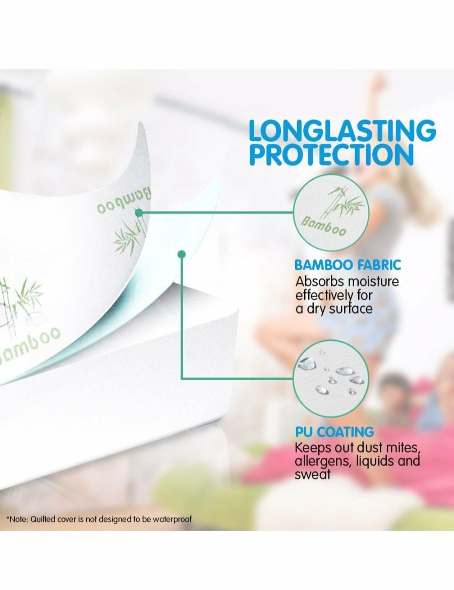 Home And Lifestyle Laura Hill Mattress Protectors & Underlays | Laura Hill Bamboo Mattress Protector