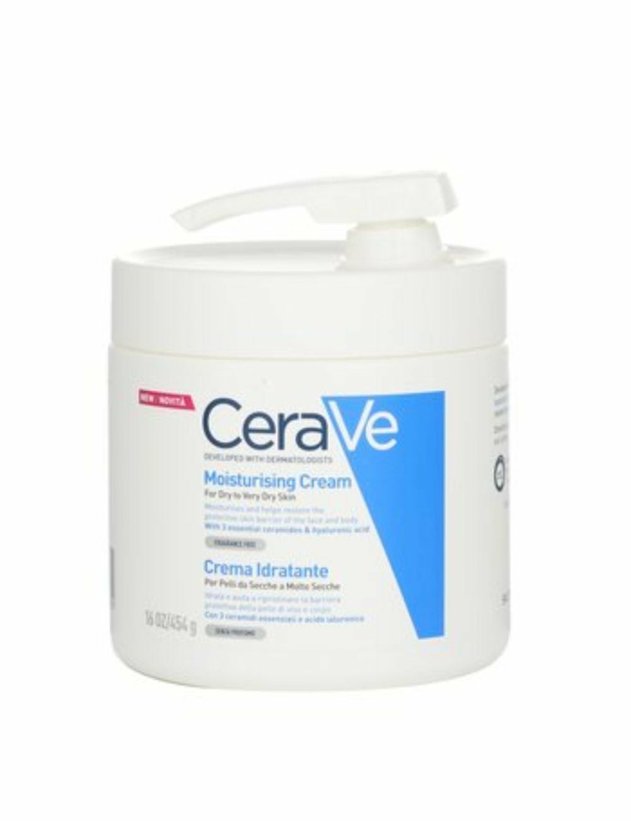 Beauty CeraVe Moisturisers | Cerave - Moisturising Cream For Dry To Very Dry Skin (With Pump) 454G/16Oz