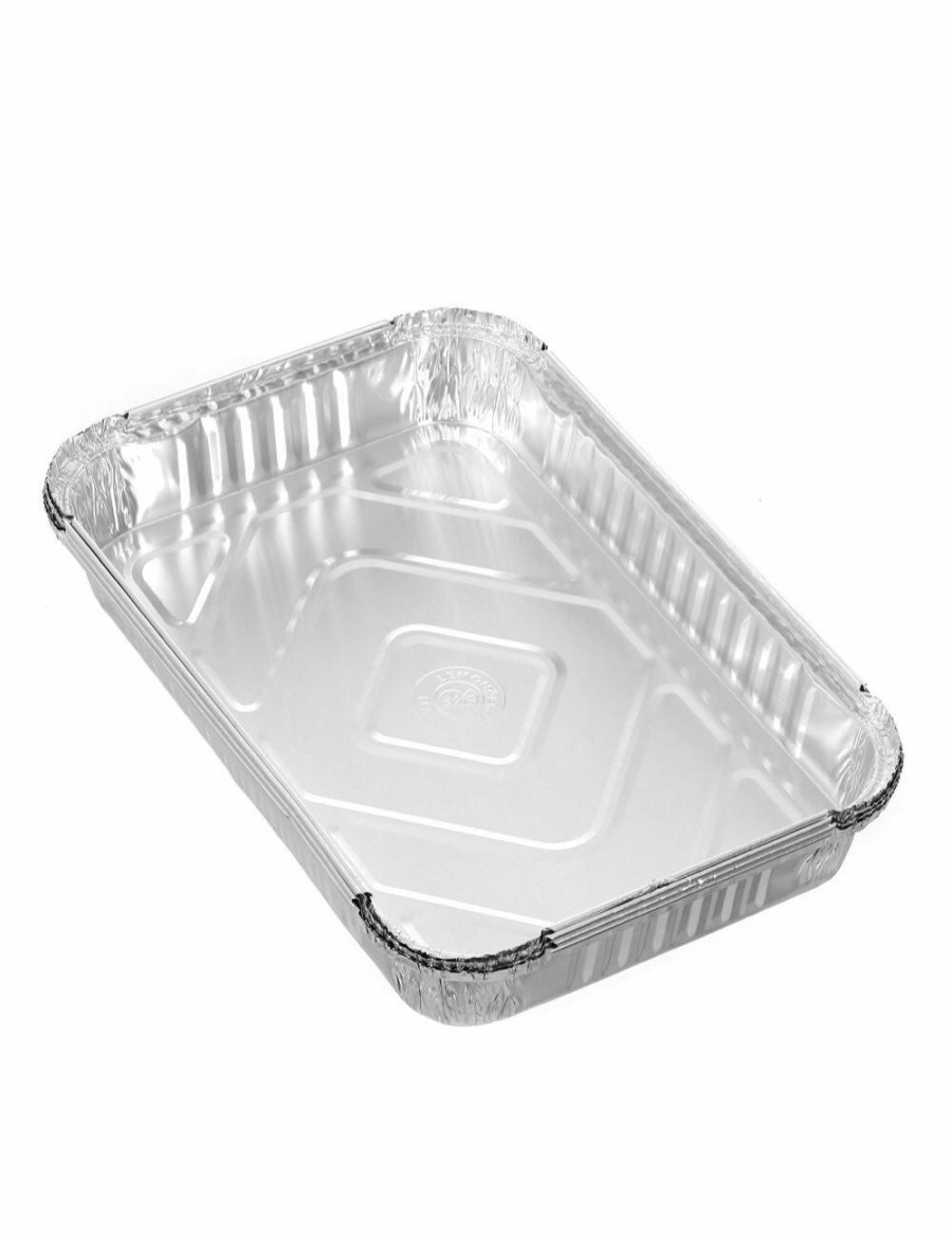 Outdoors LEMON AND LIME | 16Pc Lemon & Lime Rectangle 31.5X4.5Cm Baking Foil Container Bbq Storage W/ Lid