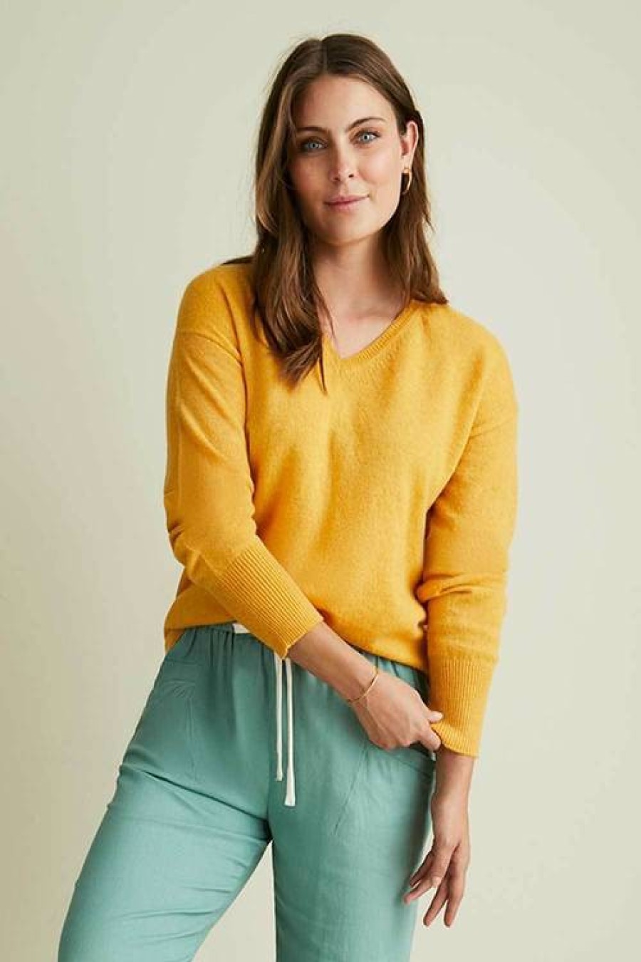 Women EziBuy Merino & Lambswool | Capture Lambswool V Neck Sweater