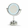 Home And Lifestyle TODO Mirrors | Todo 5" Led Backlit Make Up Mirror Double Side 1X / 3X Magnification Battery Silver