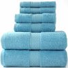 Home And Lifestyle HOD Health & Home Face Washers | 6 Piece Towel Sets Bath Towel Face Towel Hand Towel Ver 16