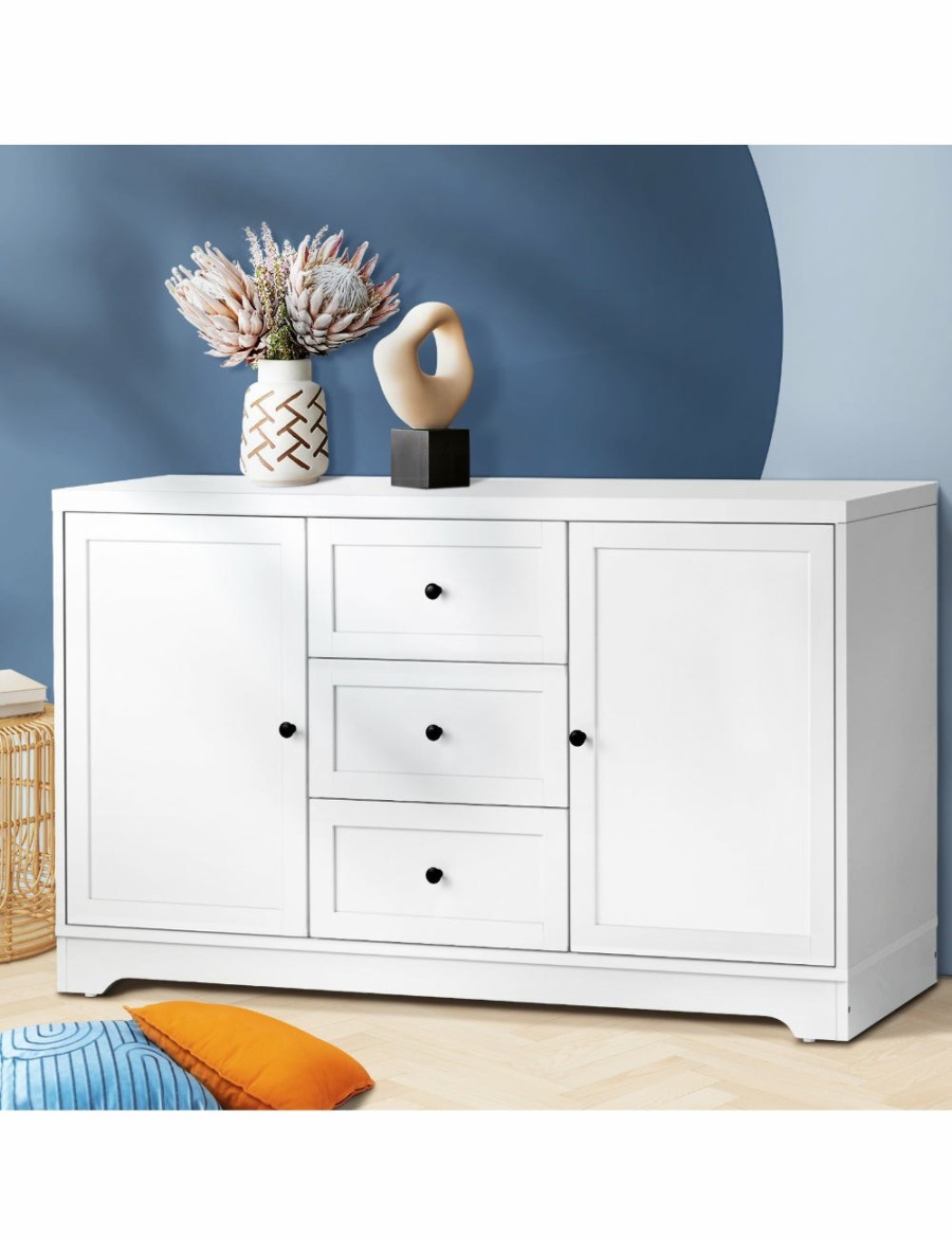 Home And Lifestyle Oikiture Storage | Oikiture Buffet Sideboard Cabinet Storage Cupboard Hallway Hamptons Furniture