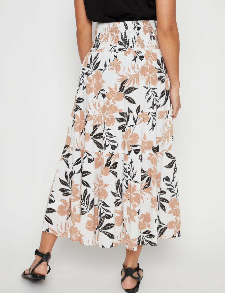 Women Millers Skirts | Millers Tiered Maxi Rayon Skirt