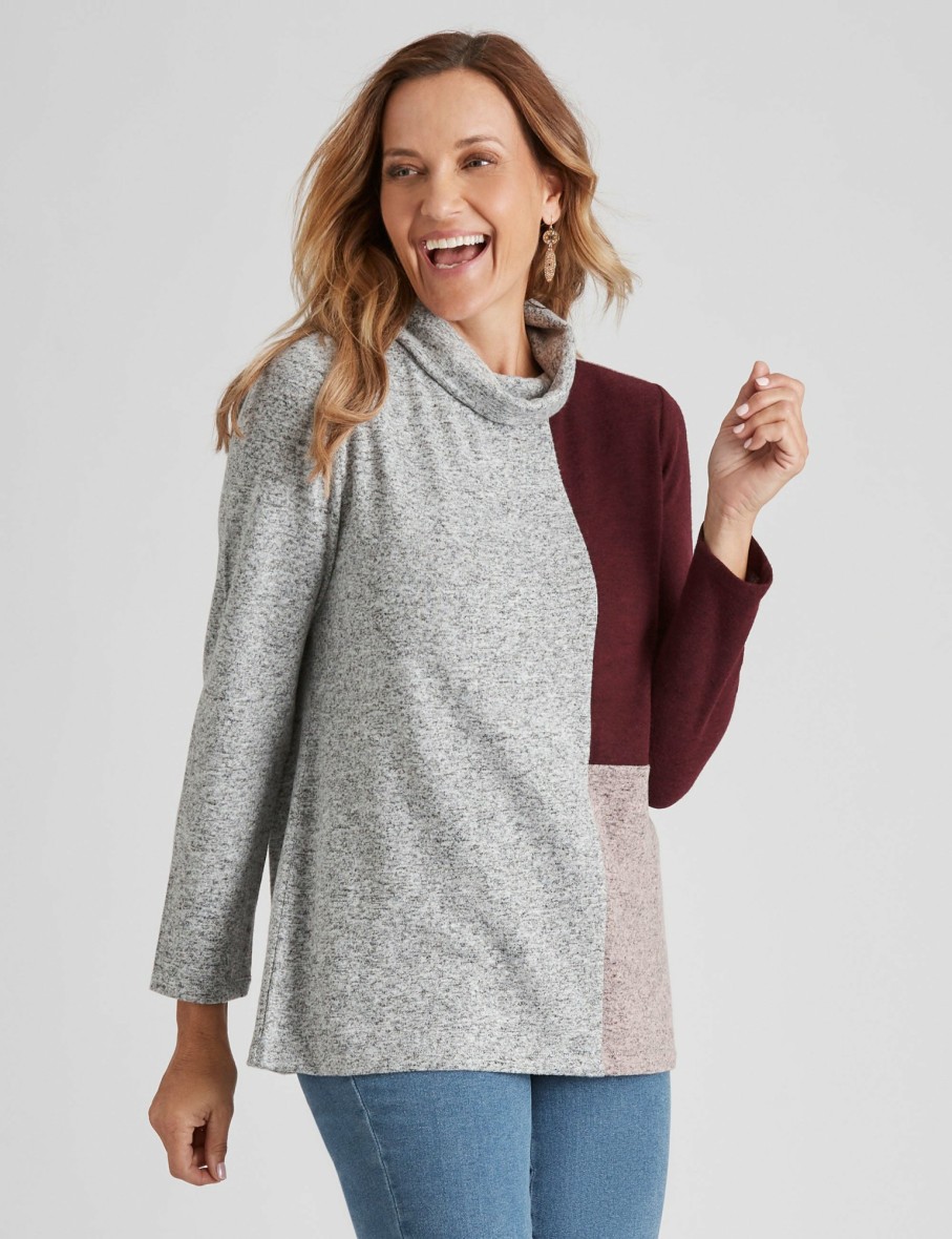 Women Millers Tunics | Millers Long Sleeve Brushed Tunic Top